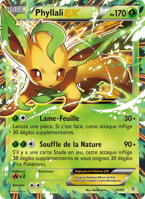 Phyllali-EX 10 — Generationen (French Pokémon TCG card)