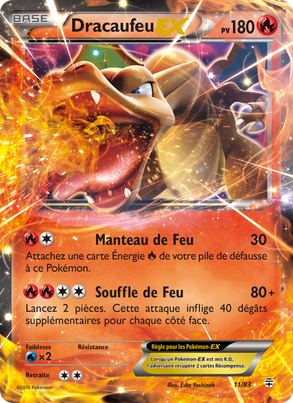 Dracaufeu-EX 11 — Generationen (French Pokémon TCG card)