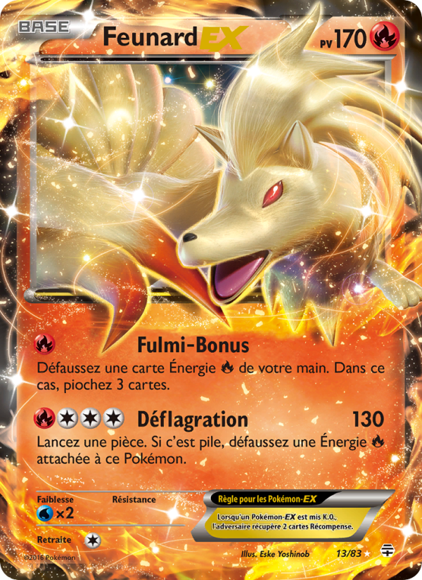 Feunard-EX 13 — Generationen (French Pokémon TCG card)
