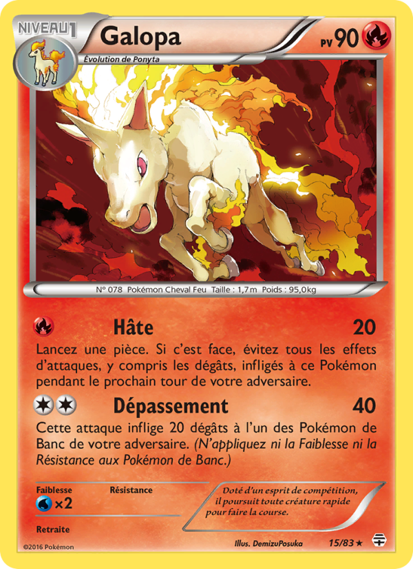 Galopa 15 — Generationen (French Pokémon TCG card)