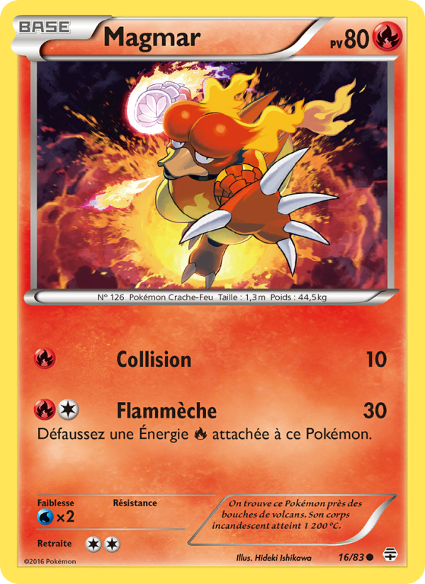 Magmar 16 — Generationen (French Pokémon TCG card)