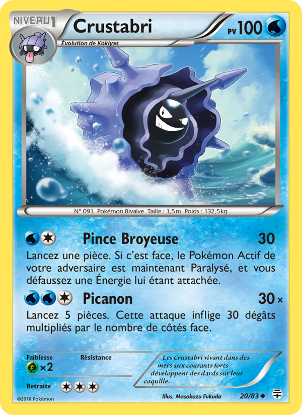 Crustabri 20 — Generationen (French Pokémon TCG card)