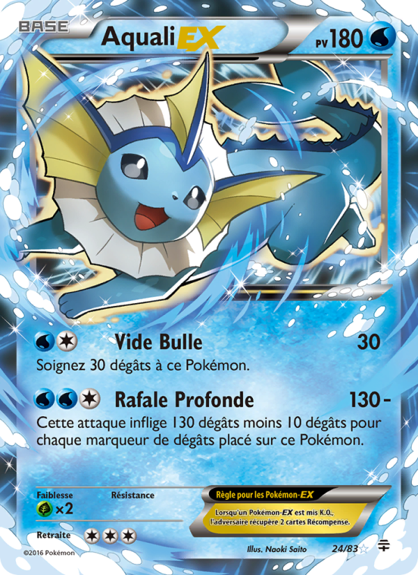 Aquali-EX 24 — Generationen (French Pokémon TCG card)