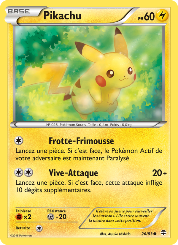 Pikachu 26 — Generationen (French Pokémon TCG card)