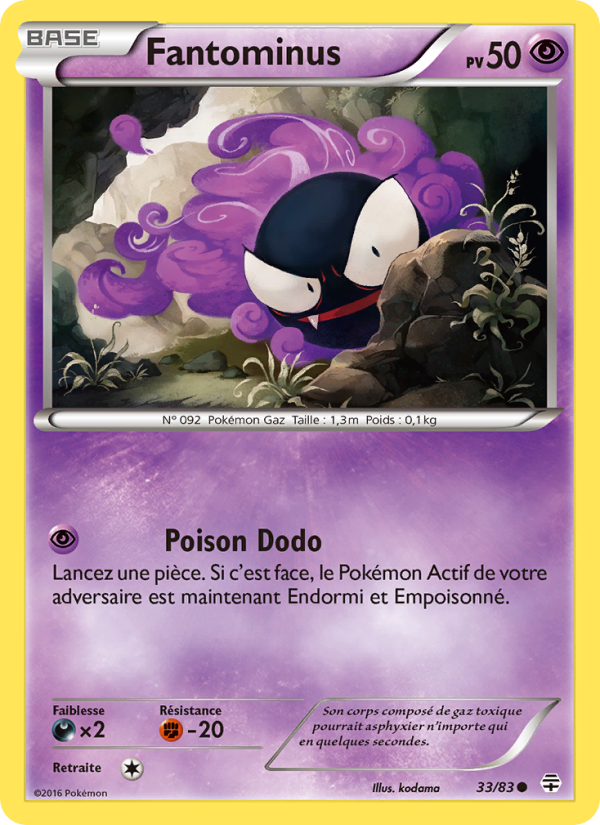 Fantominus 33 — Generationen (French Pokémon TCG card)