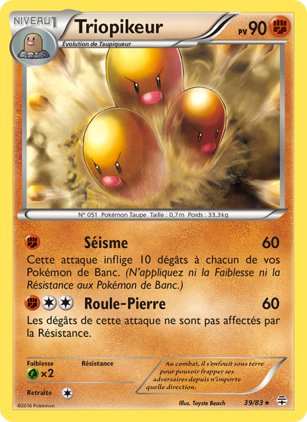 Triopikeur 39 — Generationen (French Pokémon TCG card)