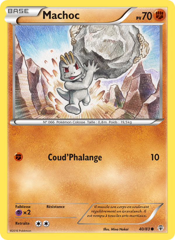 Machoc 40 — Generationen (French Pokémon TCG card)