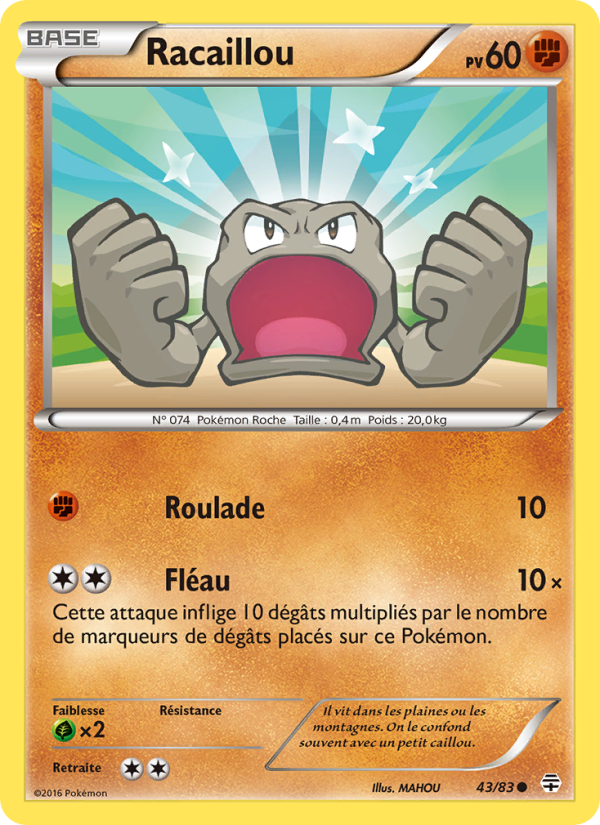 Racaillou 43 — Generationen (French Pokémon TCG card)