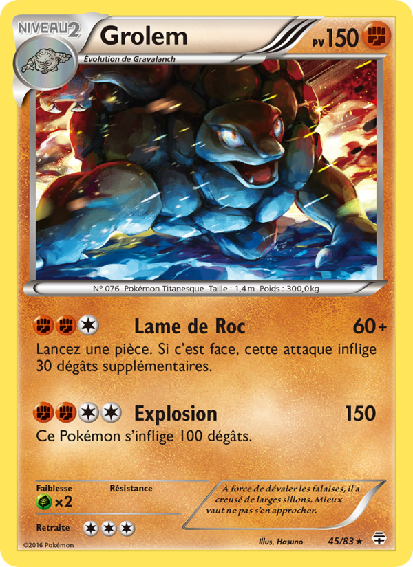 Grolem 45 — Generationen (French Pokémon TCG card)