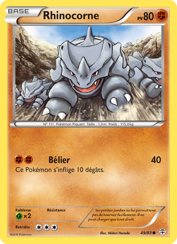 Rhinocorne 49 — Generationen (French Pokémon TCG card)