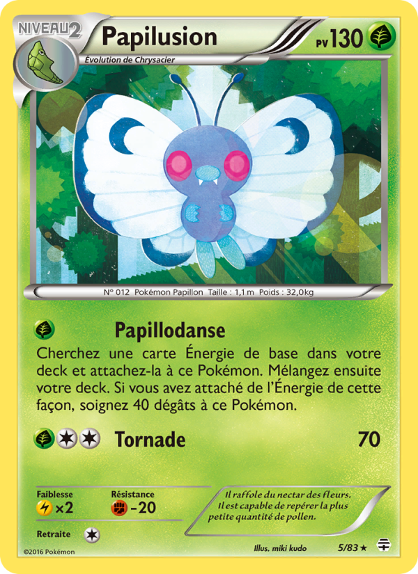 Papilusion 5 — Generationen (French Pokémon TCG card)