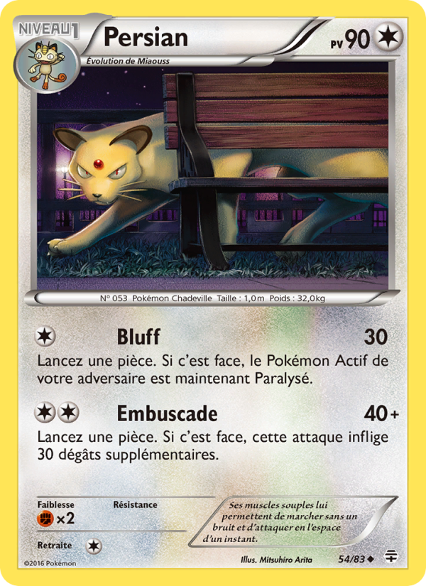 Persian 54 — Generationen (French Pokémon TCG card)