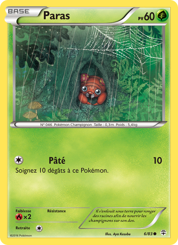 Paras 6 — Generationen (French Pokémon TCG card)