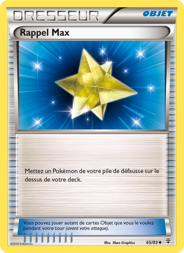 Rappel Max 65 — Generationen (French Pokémon TCG card)