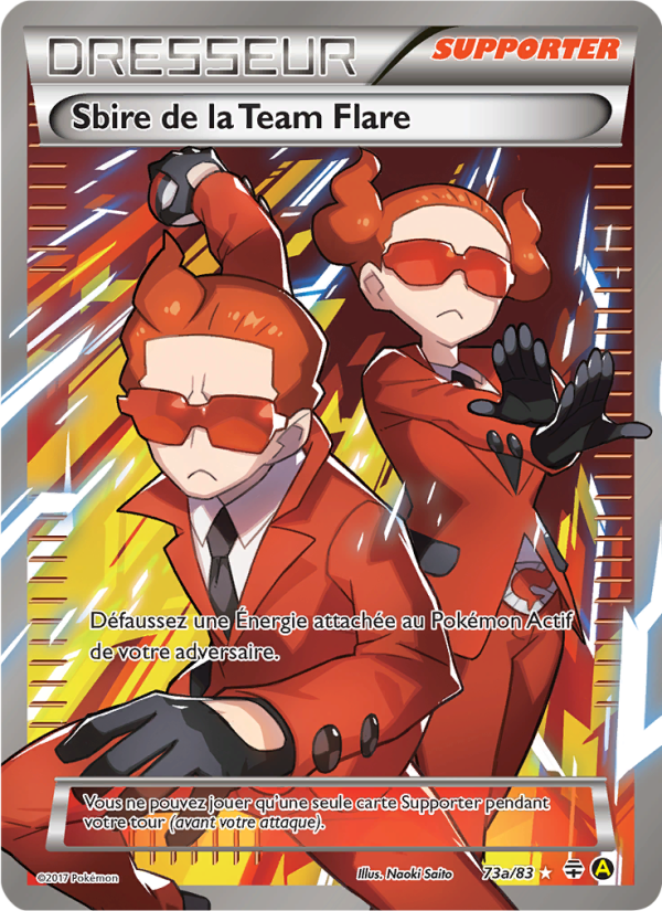 Sbire de la Team Flare 73a — Generationen (French Pokémon TCG card)