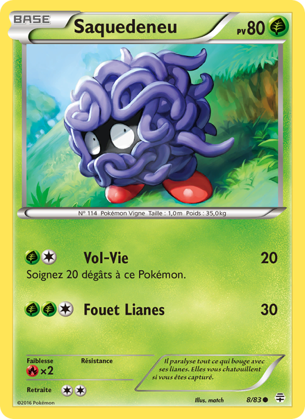 Saquedeneu 8 — Generationen (French Pokémon TCG card)