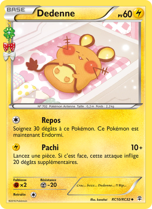Dedenne RC10 — Generationen (French Pokémon TCG card)
