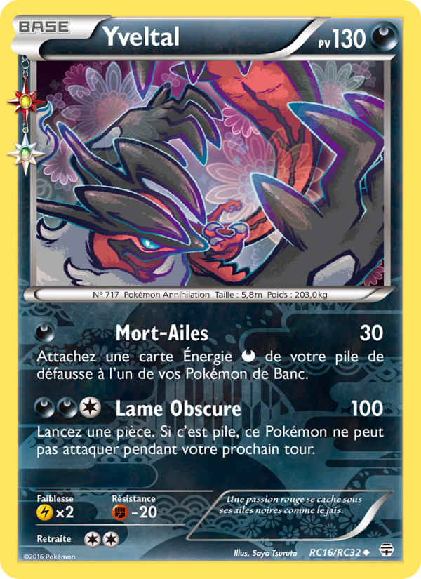 Yveltal RC16 — Generationen (French Pokémon TCG card)