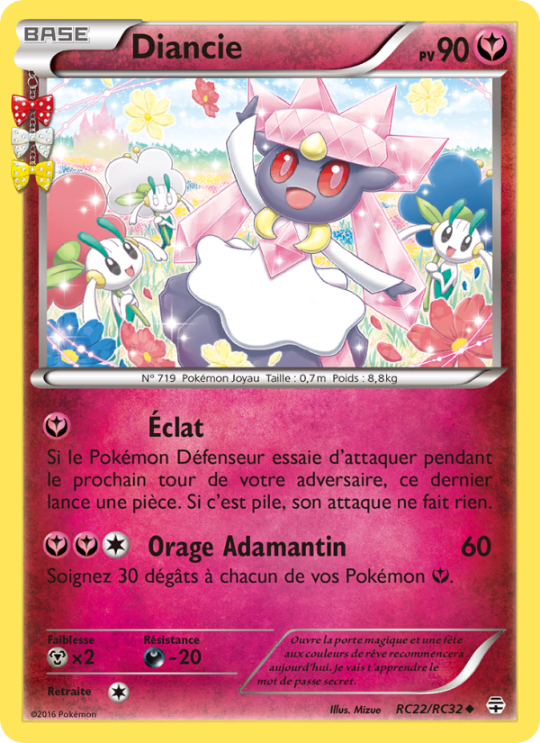 Diancie RC22 — Generationen (French Pokémon TCG card)