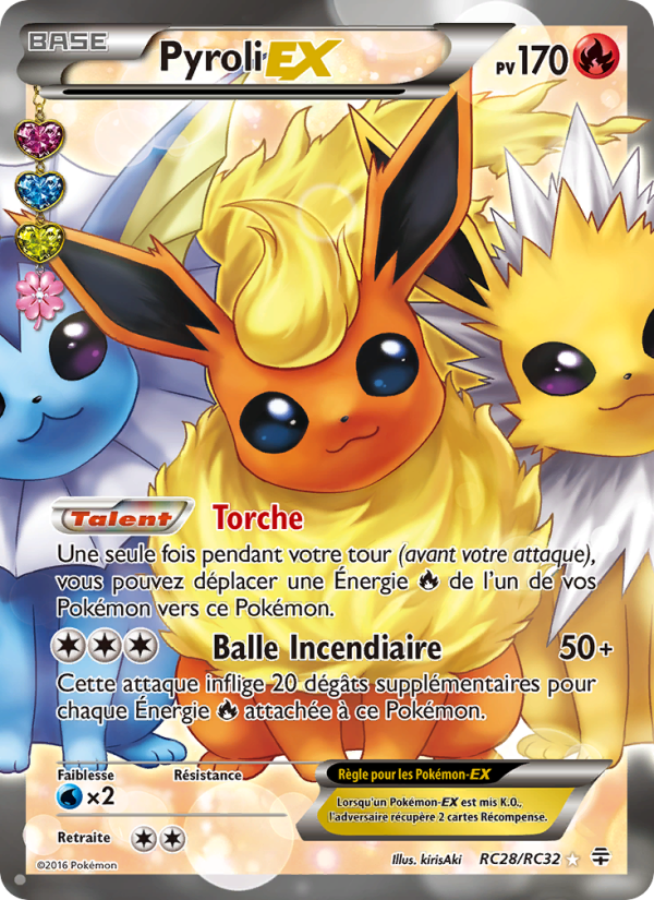 Pyroli-EX RC28 — Generationen (French Pokémon TCG card)