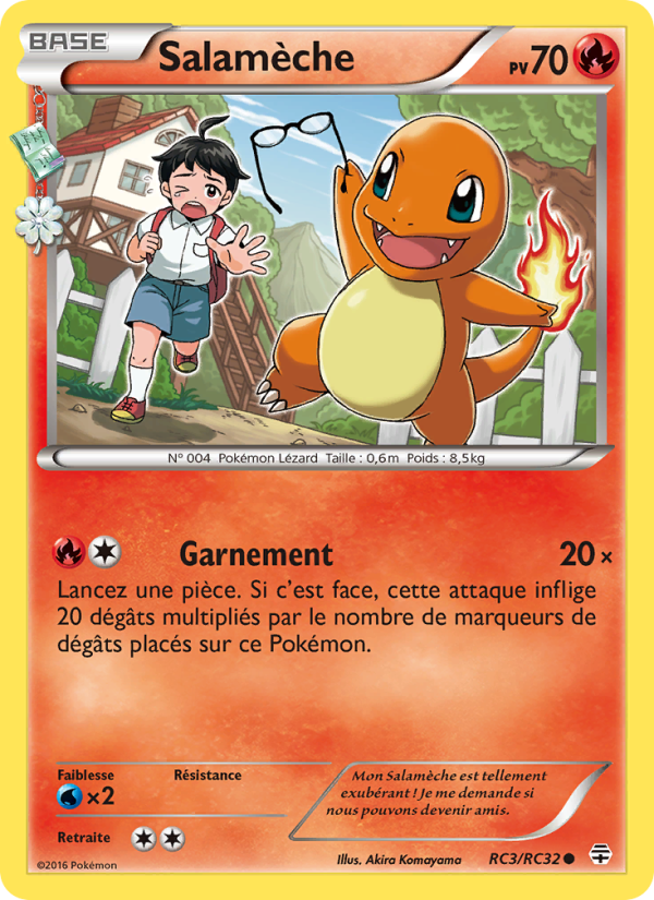 Salamèche RC3 — Generationen (French Pokémon TCG card)