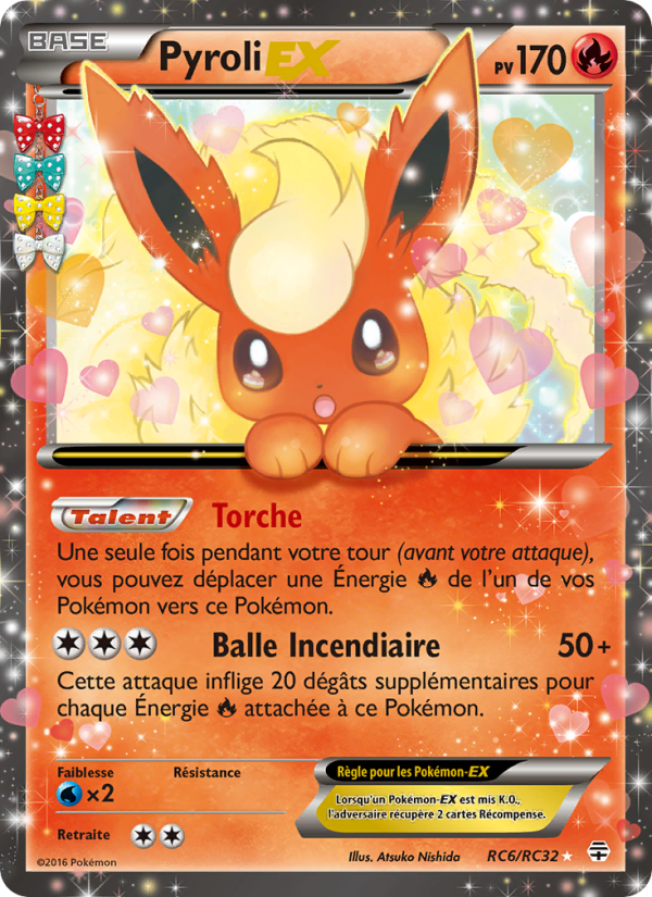 Pyroli-EX RC6 — Generationen (French Pokémon TCG card)