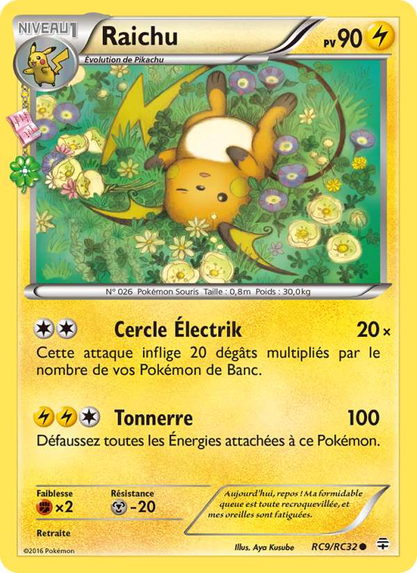 Raichu RC9 — Generationen (French Pokémon TCG card)