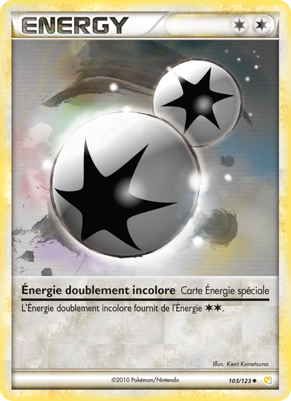 Énergie doublement incolore 103 — HeartGold SoulSilver (French Pokémon TCG card)