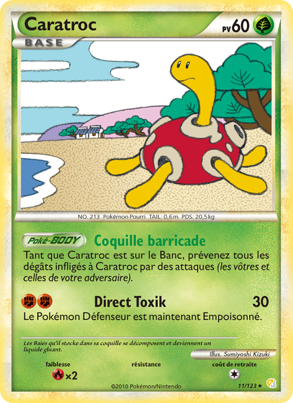 Caratroc 11 — HeartGold SoulSilver (French Pokémon TCG card)