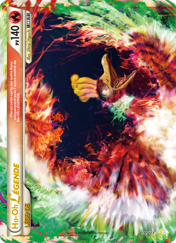 Ho-Oh LÉGENDAIRE 111 — HeartGold SoulSilver (French Pokémon TCG card)