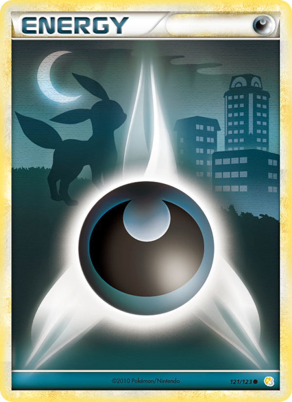 Énergie Obscurité 121 — HeartGold SoulSilver (French Pokémon TCG card)