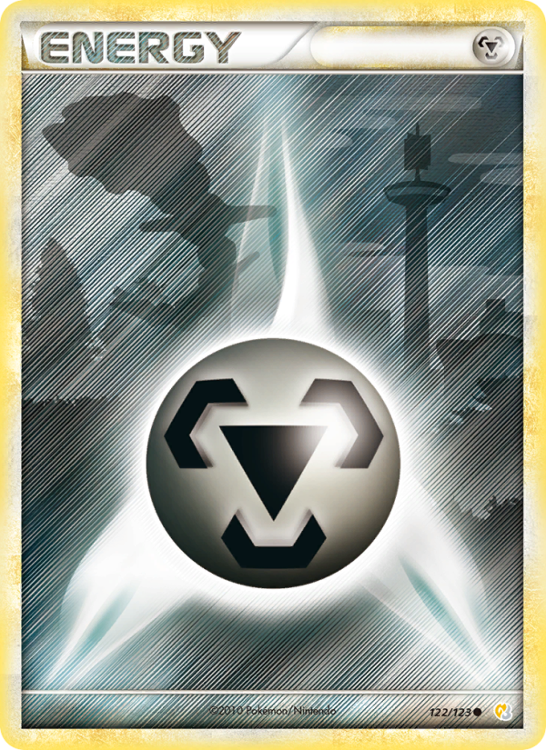 Énergie Métal 122 — HeartGold SoulSilver (French Pokémon TCG card)