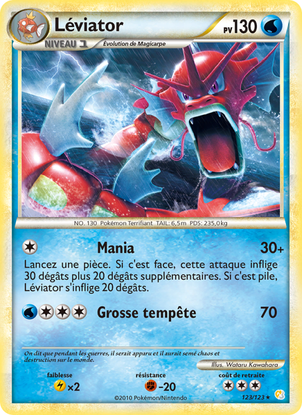 Léviator 123 — HeartGold SoulSilver (French Pokémon TCG card)