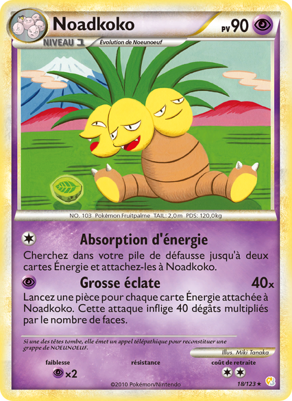 Noadkoko 18 — HeartGold SoulSilver (French Pokémon TCG card)