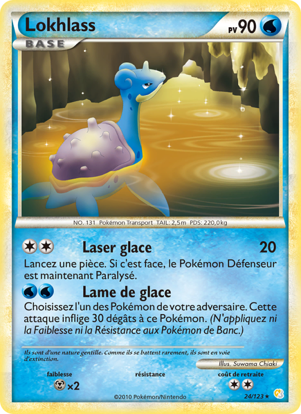 Lokhlass 24 — HeartGold SoulSilver (French Pokémon TCG card)