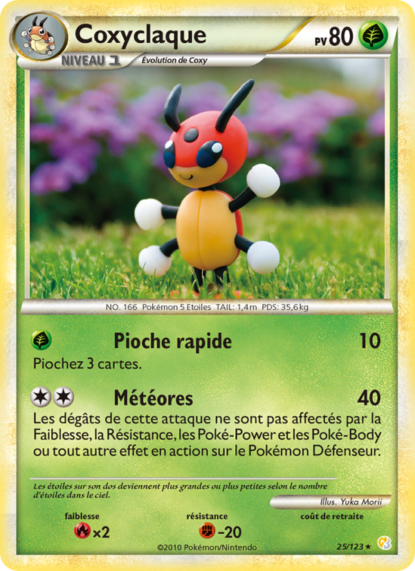 Coxyclaque 25 — HeartGold SoulSilver (French Pokémon TCG card)