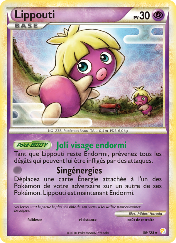 Lippouti 30 — HeartGold SoulSilver (French Pokémon TCG card)