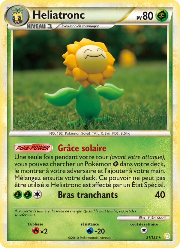 Heliatronc 31 — HeartGold SoulSilver (French Pokémon TCG card)