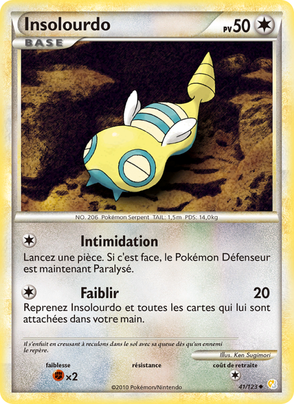 Insolourdo 41 — HeartGold SoulSilver (French Pokémon TCG card)