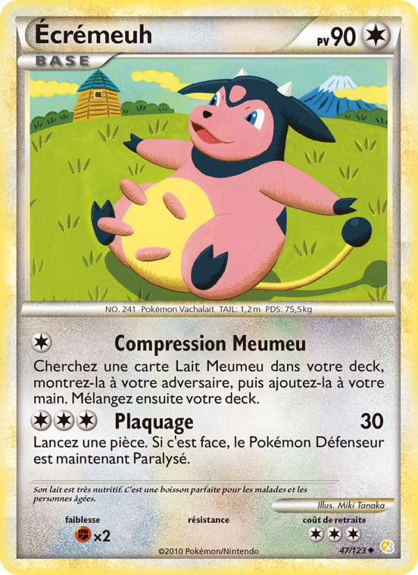 Écrémeuh 47 — HeartGold SoulSilver (French Pokémon TCG card)