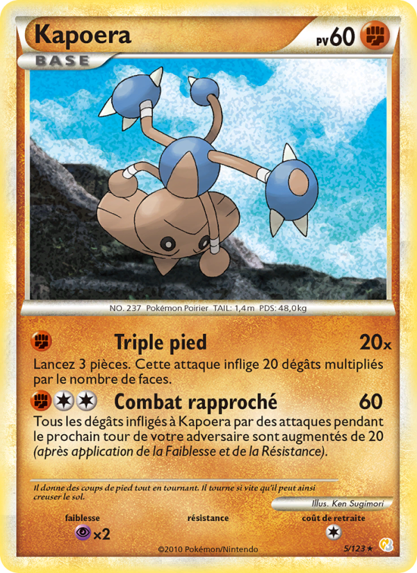 Kapoera 5 — HeartGold SoulSilver (French Pokémon TCG card)