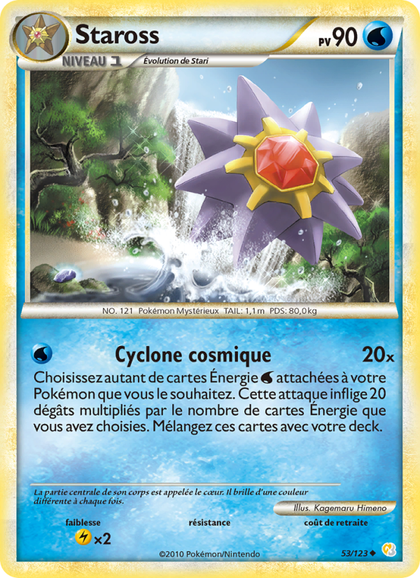 Staross 53 — HeartGold SoulSilver (French Pokémon TCG card)