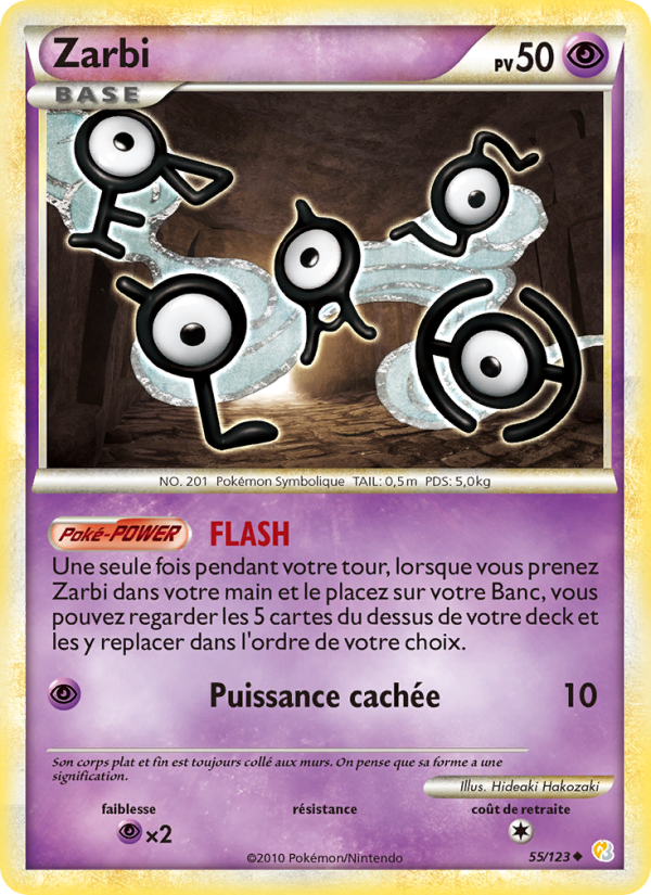 Zarbi 55 — HeartGold SoulSilver (French Pokémon TCG card)