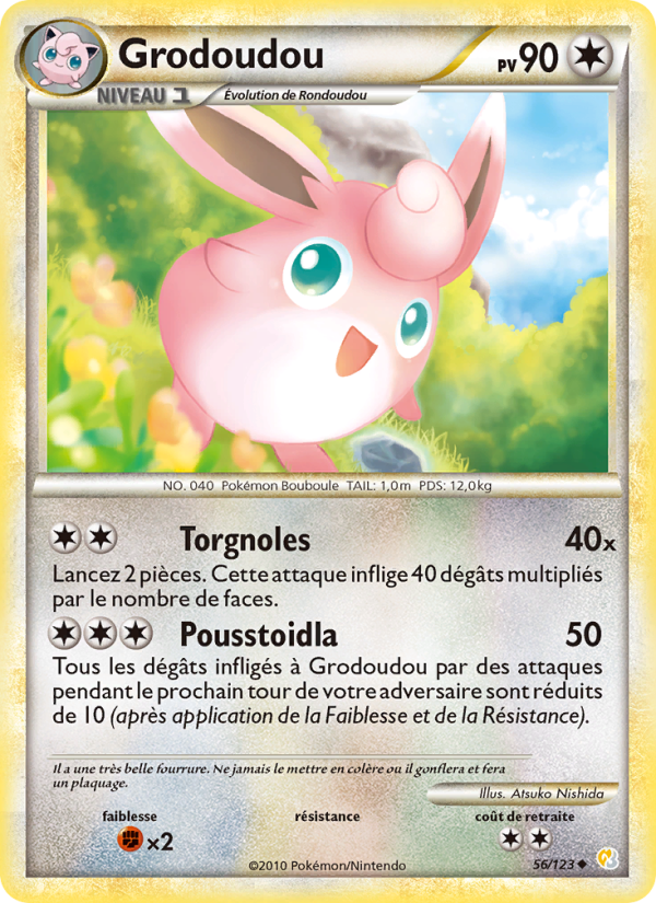 Grodoudou 56 — HeartGold SoulSilver (French Pokémon TCG card)