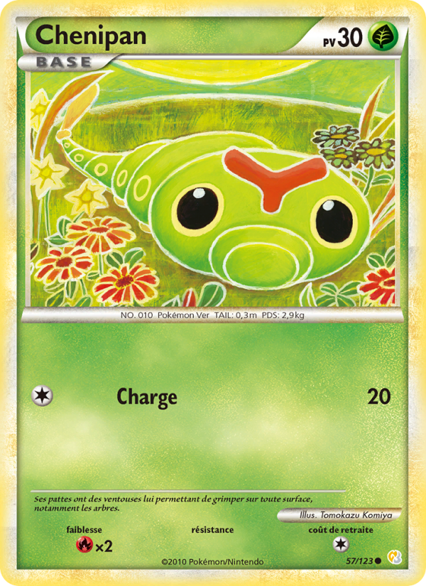 Chenipan 57 — HeartGold SoulSilver (French Pokémon TCG card)