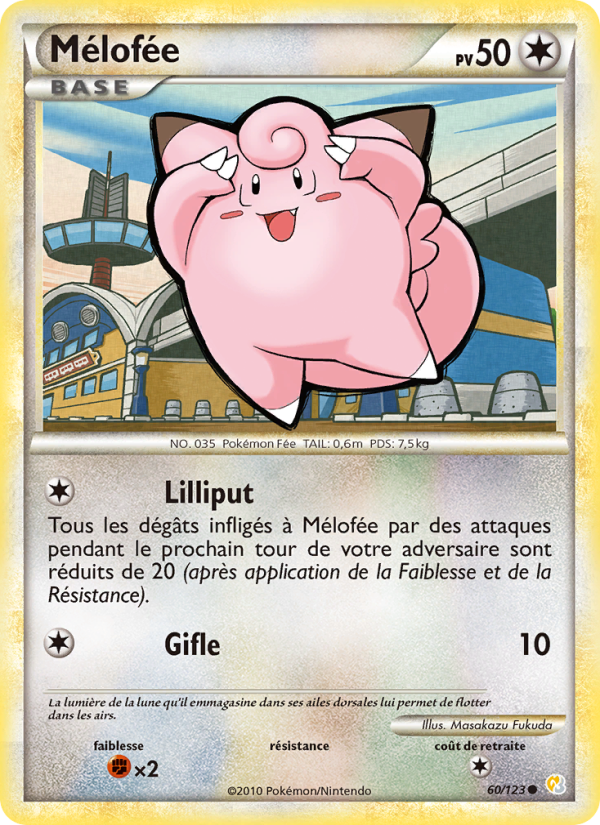 Mélofée 60 — HeartGold SoulSilver (French Pokémon TCG card)