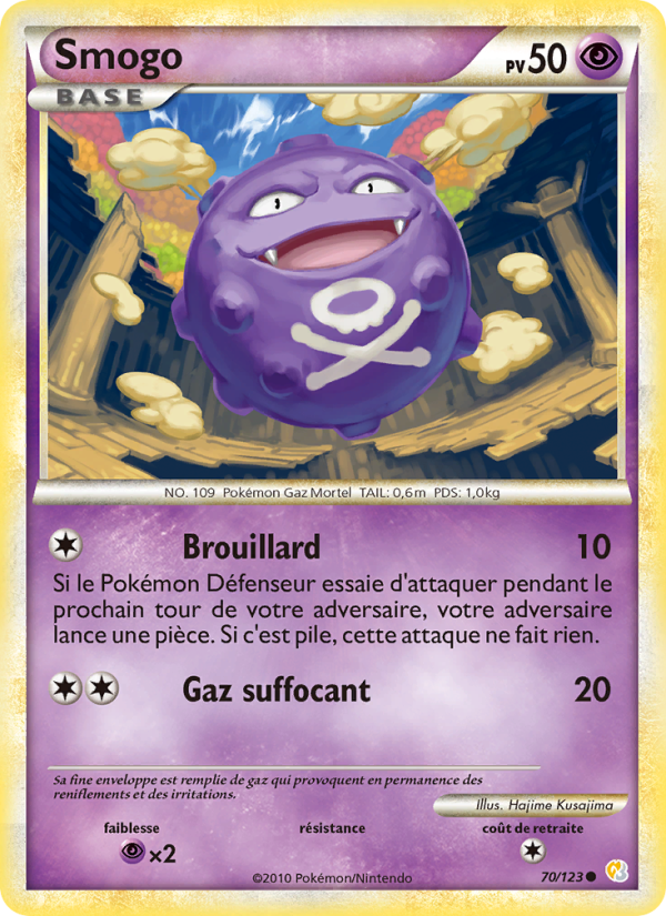 Smogo 70 — HeartGold SoulSilver (French Pokémon TCG card)