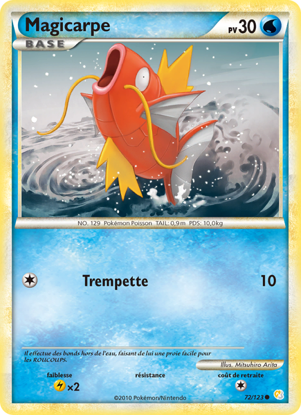 Magicarpe 72 — HeartGold SoulSilver (French Pokémon TCG card)