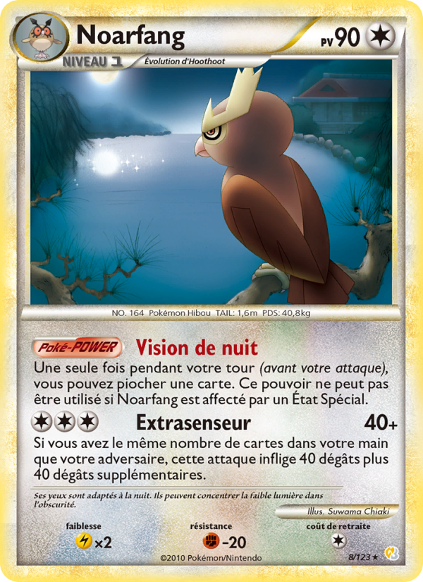 Noarfang 8 — HeartGold SoulSilver (French Pokémon TCG card)