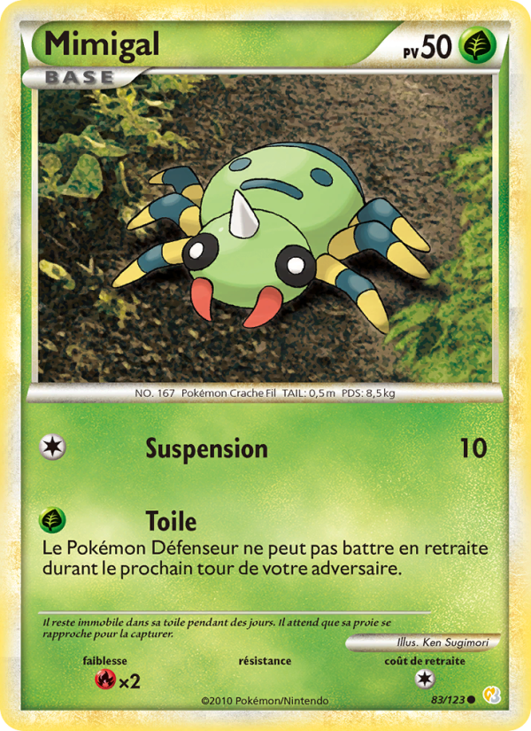 Mimigal 83 — HeartGold SoulSilver (French Pokémon TCG card)
